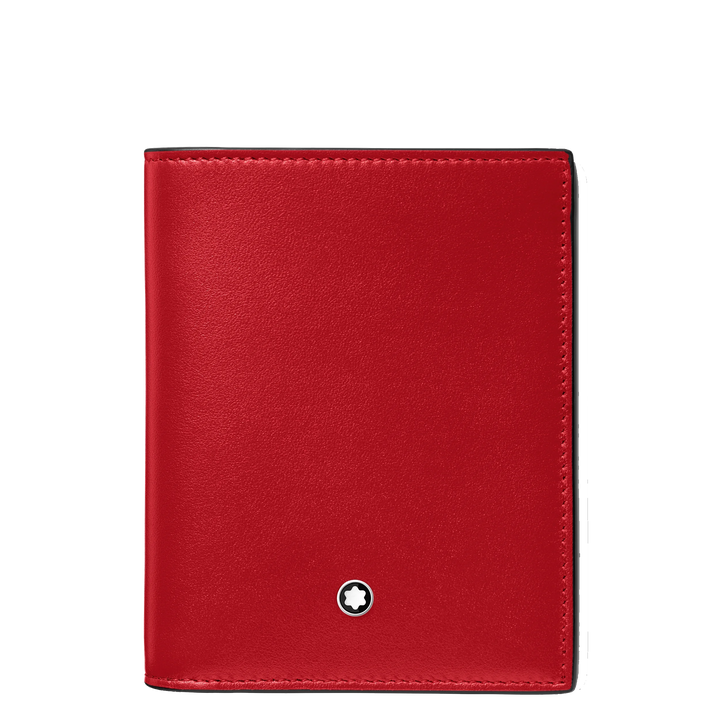 Montblanc Kompaktní portfolio Meisterstück 6 Black/Red Compartments 129679
