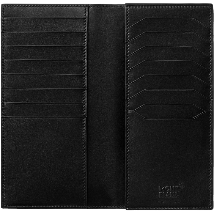Montblanc Długie portfolio 15 Czarnych Przedziały Meisterstück 129680