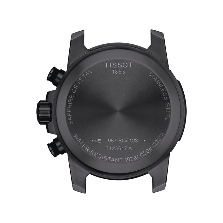 Tissot Supersport Chrono 45mm Watch Black Quartz Steel Finish PVD Black T125.617.37.051.01