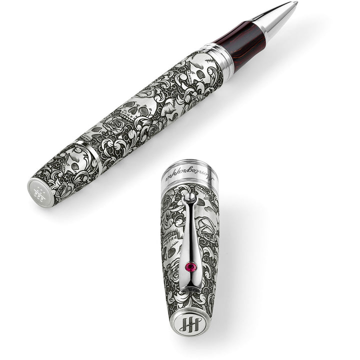 Montegrappa Roller Skulls & Roses Extra The Rebirth Limited edition ISSKNRSE