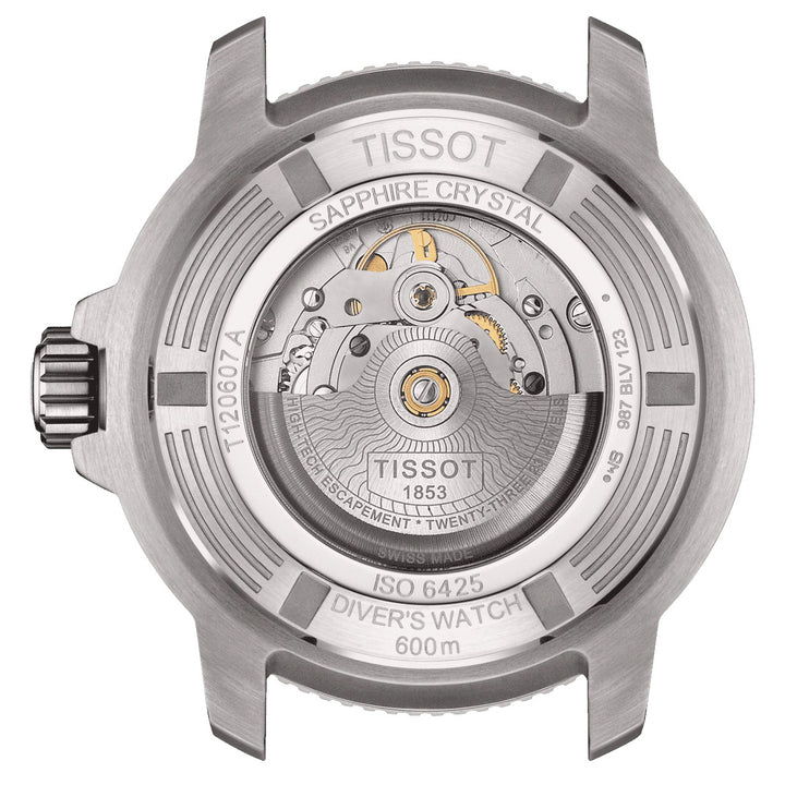 Tissot Watch Seastar 2000 Professional Powermitic 80 ISO 6425 (2018) 46 mm certyfikat Gray Automatyczna stal T120.607.17.441.01