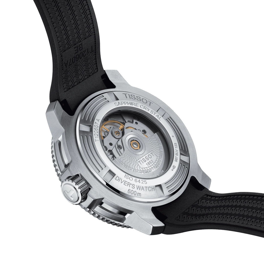 Tissot Watch Seestar 2000 Professional PowerMitic 80 46mm Black Automatic Steel T120.607.17.441.00