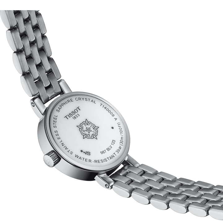 Tissot Watch Mooie ronde 19,5 mm Madreperper Quartz Steel T140.009.11.111.00 uur