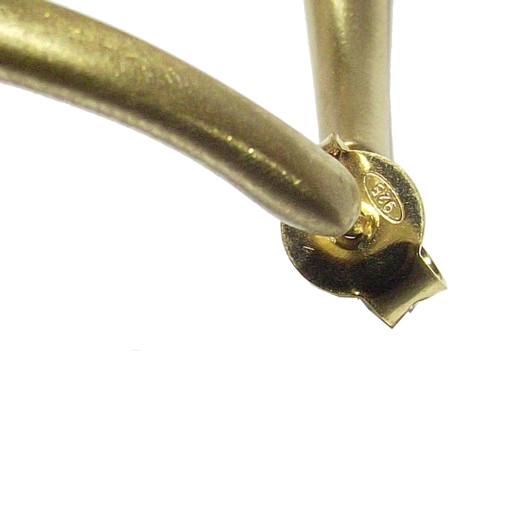 Náušnice Capodagli se stříbrným rombo 925 PVD povrchová část žlutá žlutá se saténovou CPD-hodinovou-arg-0003-gs