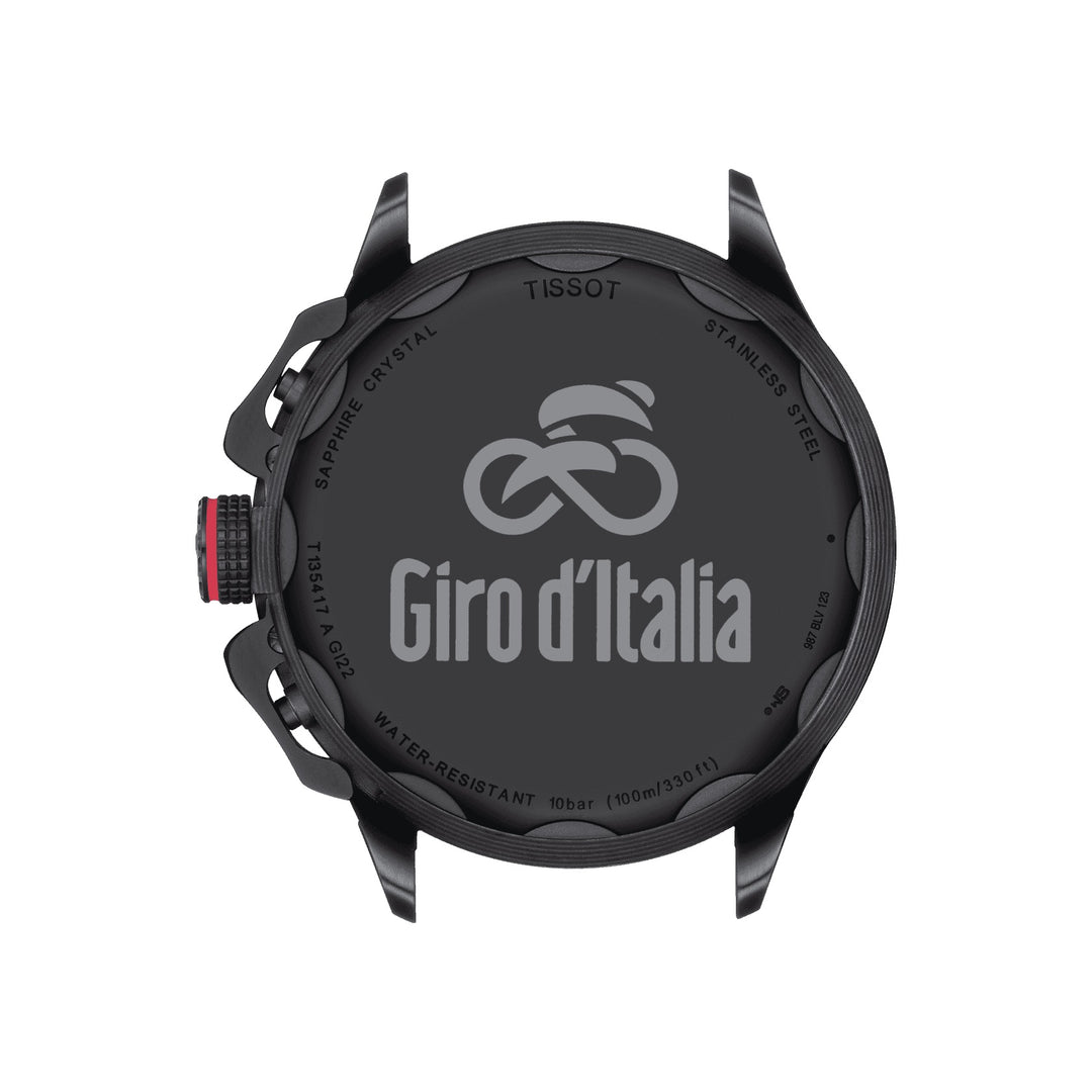 Tressot T-rasa Cycing Clock Girling d'Italia 2022 Special Edition 45mm Quartz Steel PVD Black T135.417.37.051.01