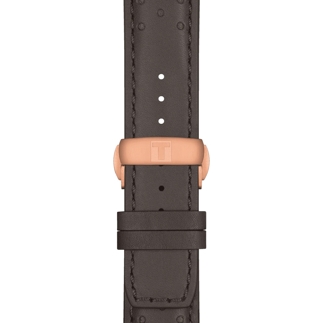 Tissot Watch PRS 516 Chronograph 45 mm szary kwarc stalowy wykończenie PVD Gold Pink T131.617.36.082.00