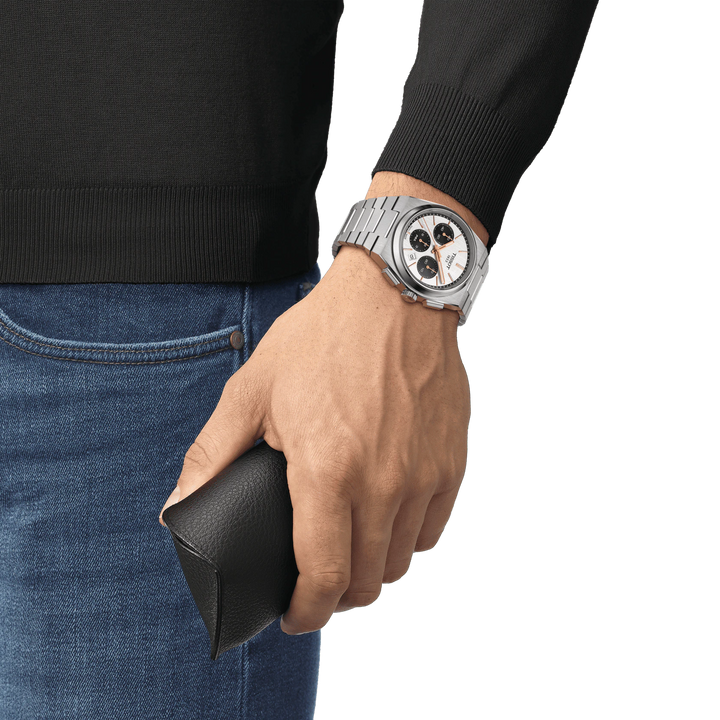 Tissot Watch PRX Automatyczny chronograf 42 mm biała automatyczna stal T137.427.11.011.00