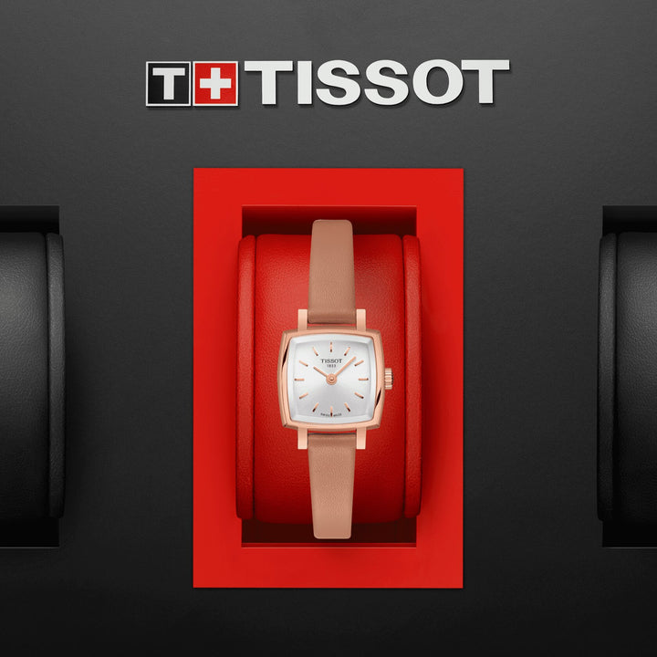 Tissot Watch Lovely Summer Set 20 mm Silver Quartz Finish Pvd Gold Pink T058.109.36.031.01