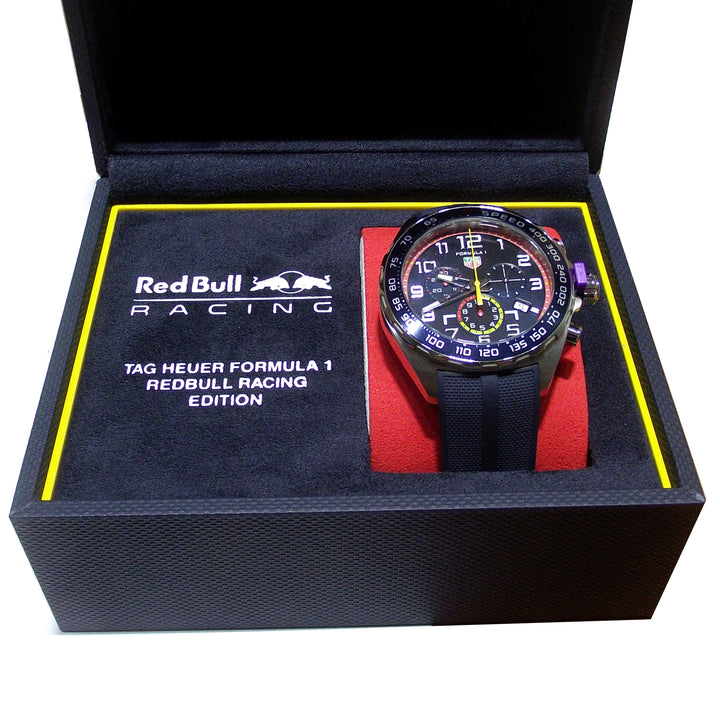 TAG Heuer Clock Formule 1 Red Bull Racing Edition 43mm Blue Quartz Steel CAZ101AL.FT8052