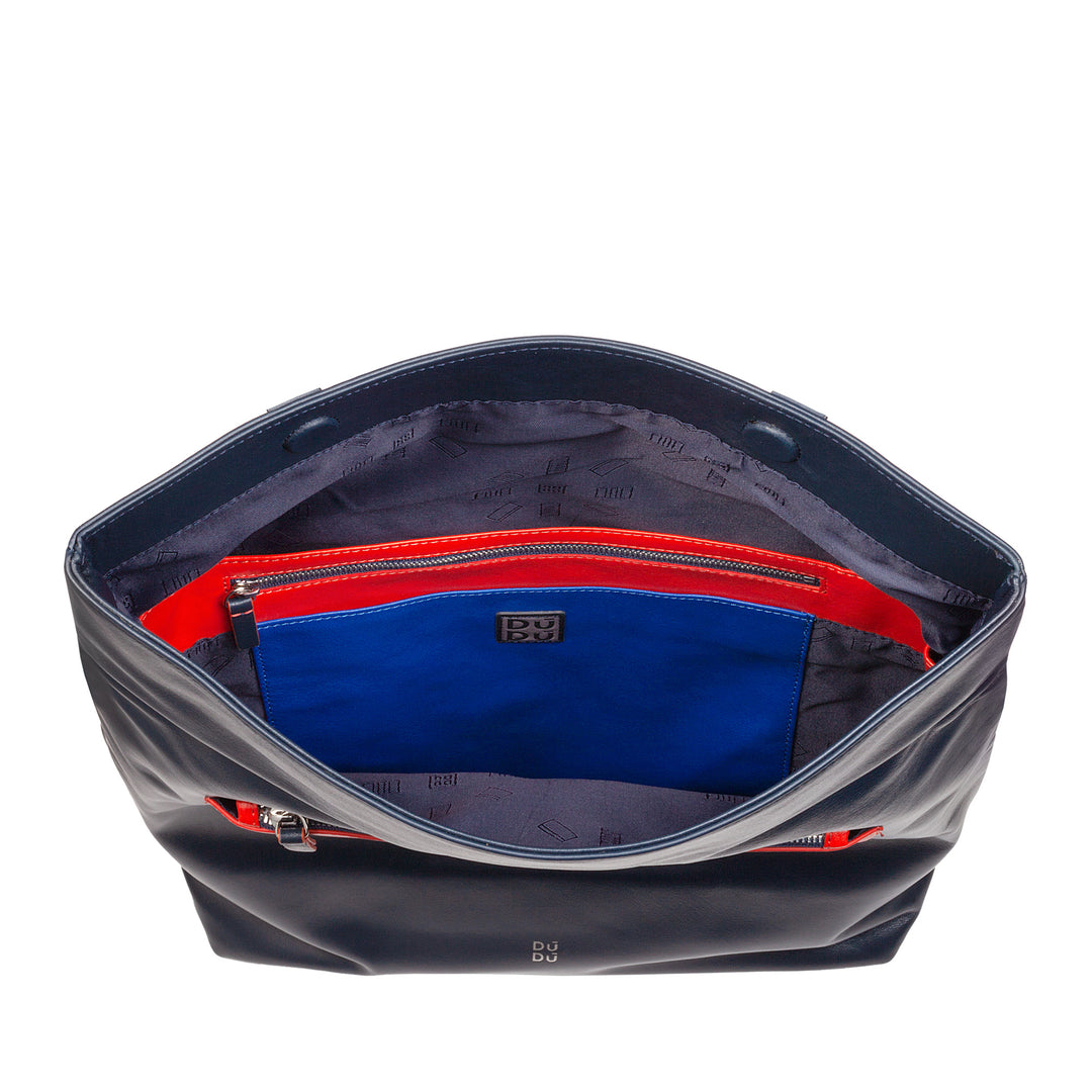 DuDu Barevný batoh v pánské kůži, dámský velký batoh 14l Multitale Sports Design Casual Design