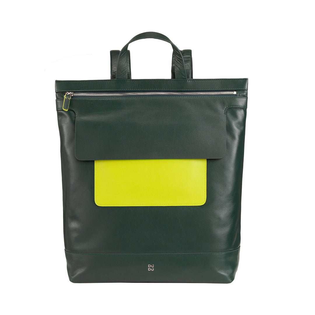 Pánský batoh Dudu, měkký neformální dámský batoh ve Vera Log Leather s velkým barevným pracovním batohem volný čas